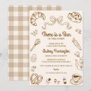 Search for bun in the oven invitations Hand drawn