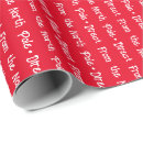 Search for from the north pole wrapping paper Red