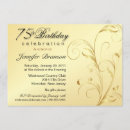 Search for surprise 75th birthday invitations Seventy