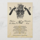 Search for vintage peacock wedding invitations Antique