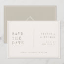 Search for elegant minimalist save the dates White