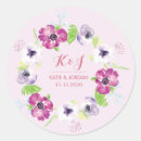 Search for purple flower wedding stickers Garden