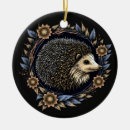 Search for cute hedgehog christmas tree decorations Woodland animal