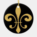 Search for fleur de lis christmas tree decorations Black