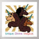 Search for afro posters Licensed afro unicorn