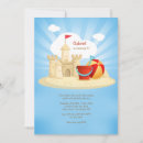 Search for sand castle birthday invitations Ocean