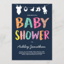 Search for clothesline baby shower invitations Rainbow
