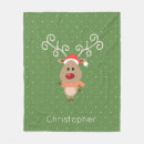 Search for cartoon reindeer blankets Merry christmas