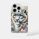 Search for snow leopard phone cases White