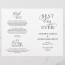 Search for reception order of service weddings Black and white