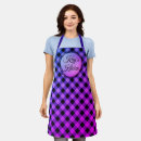 Search for purple gingham aprons Modern