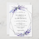 Search for lavender and silver wedding invitations Botanical