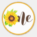 Search for gold sunflower stickers Botanical