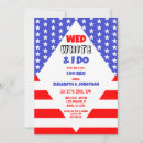 Search for patriotic wedding invitations Red white and blue