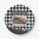 Search for christmas truck plates Buffalo plaid