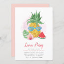 Search for palm leaf birthday invitations Luau party