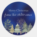 Search for winter night stickers Trees