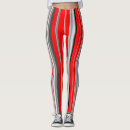 Search for grey and white stripes leggings Red