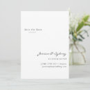 Search for modern minimalist save the dates Black and white