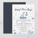 Search for ahoy its a boy invitations Marine