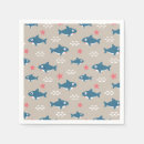 Search for shark napkins Underwater