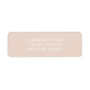 Search for pink and peach return address labels For her