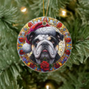 Search for bulldog christmas tree decorations Festive