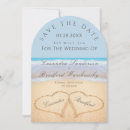 Search for hearts in the sand invitations Coastal
