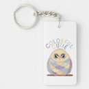 Search for colourful owls key rings Bird