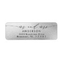 Search for silver foil return address labels Fancy