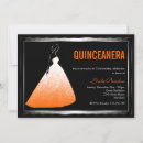 Search for orange quinceanera invitations Party