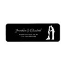 Search for silhouette wedding return address labels Simple