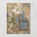 Search for white floral pattern postcards Florals