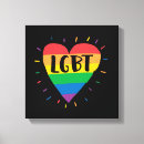 Search for gay pride canvas prints Heart