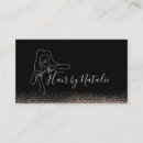 Search for black glitter business cards Hair stylist
