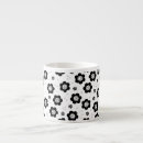Search for cute white flowers mugs Black and white