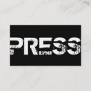 Search for journalism business cards Media