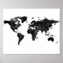 Search for map posters Black