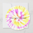 Search for tie dye baby shower invitations Yellow