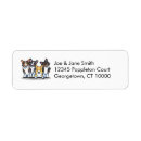 Search for clan return address labels Blue