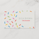 Search for sprinkle business cards Cake decorator