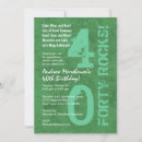 Search for rock birthday invitations Classic