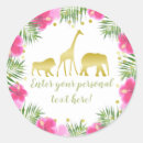 Search for elephant print stickers Jungle animals