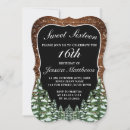 Search for wood sweet 16 invitations Birthday