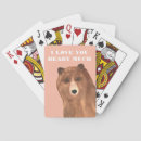 Search for cute valentine playing cards Bear
