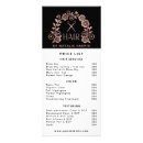 Search for hair salon menu rack cards Hairstylist