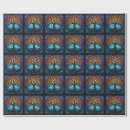Search for mosaic tile wrapping paper Blue