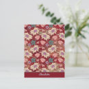 Search for floral patterns postcards Decorative