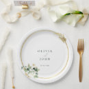 Search for green and gold paper plates Watercolor