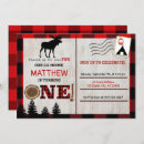 Search for moose birthday invitations Flannel